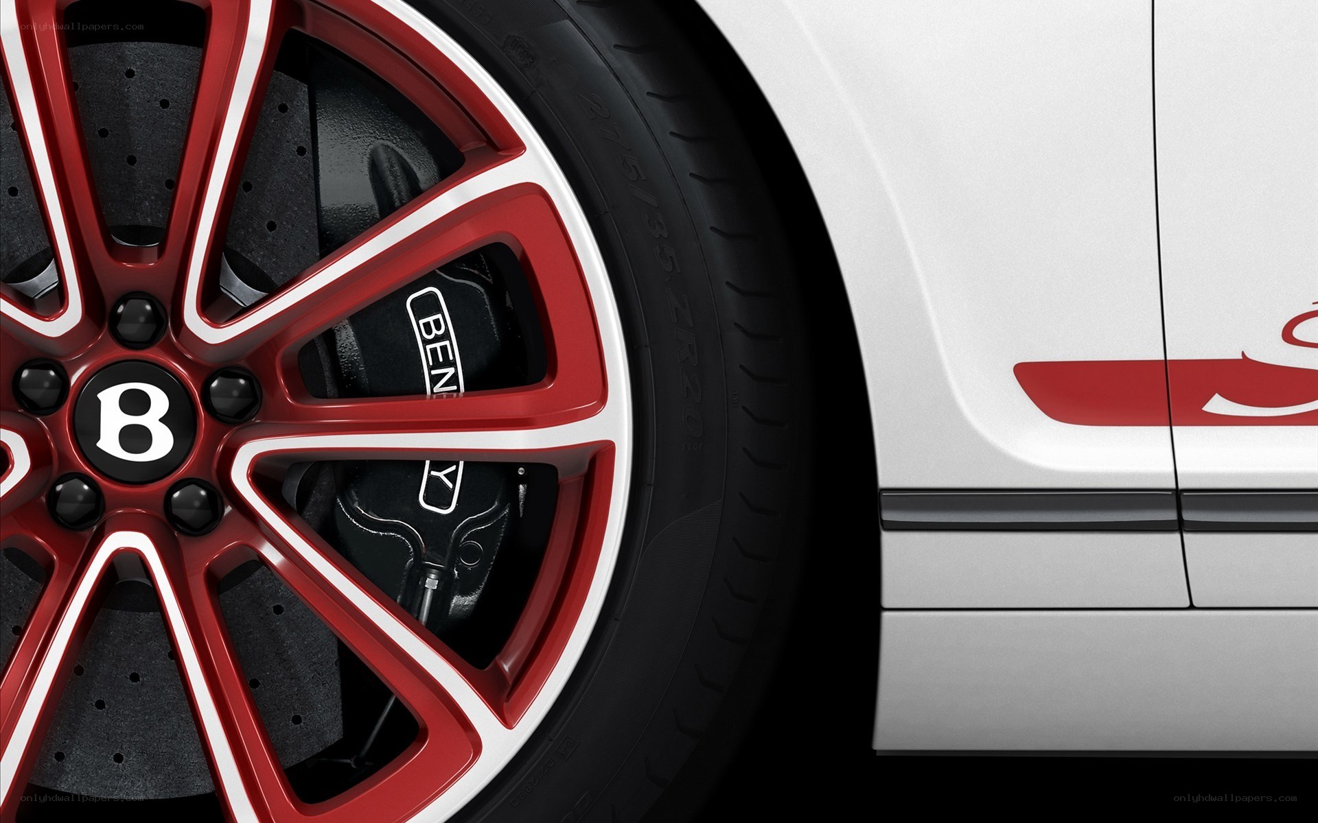 Bentley wheel and side panel