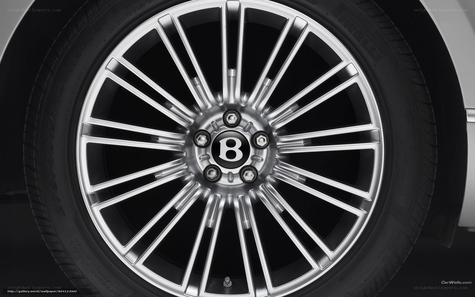 Bentley wheel close-up