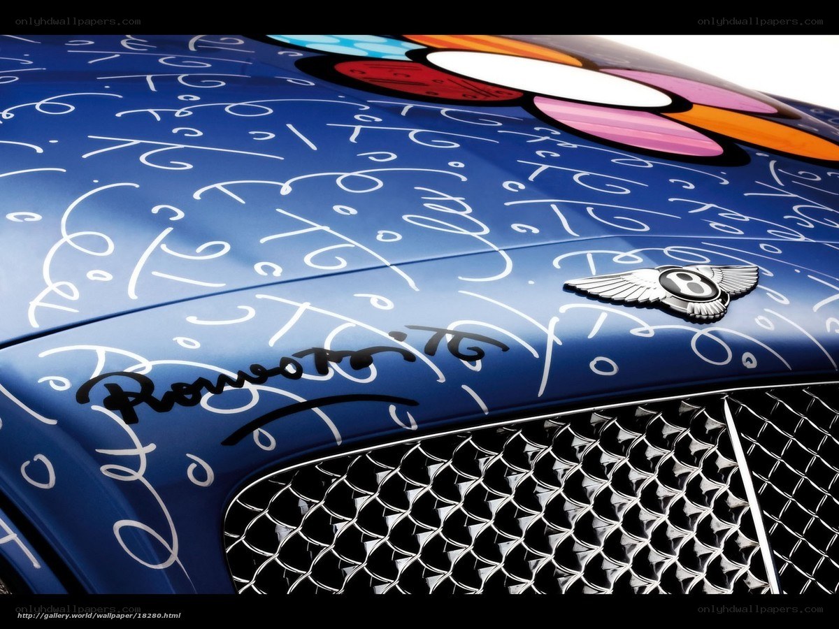 Bentley with graffiti art