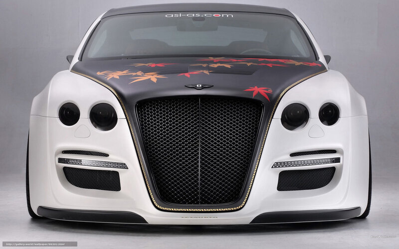 Bentley with maple leaf design