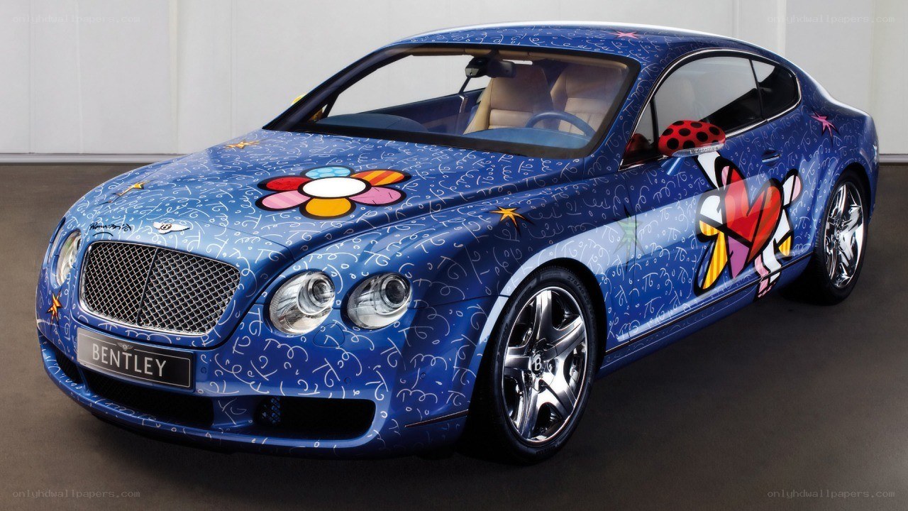 Bentley with pop art design
