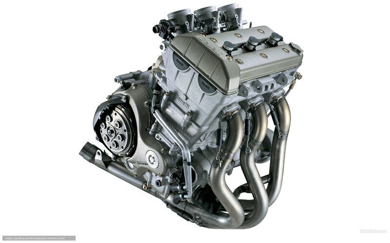 Benz engine from a racing car