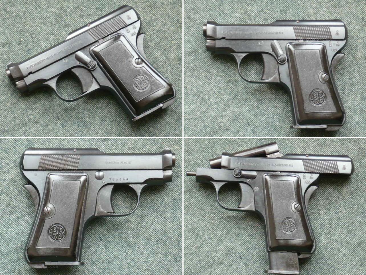 Beretta 418 pistol views