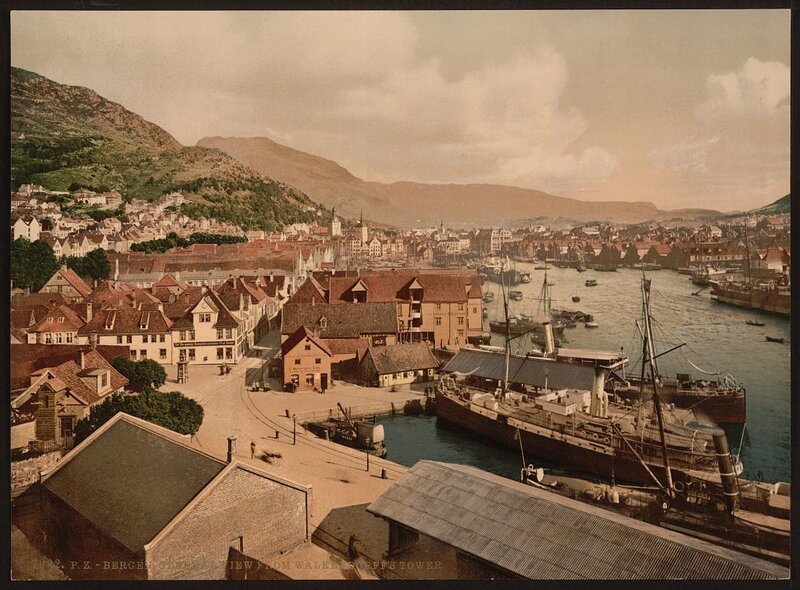 Bergen harbor view