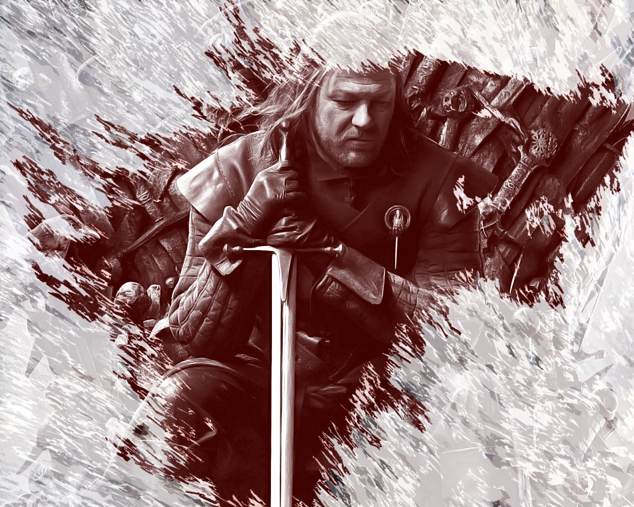 Beric Dondarrion on the Iron Throne