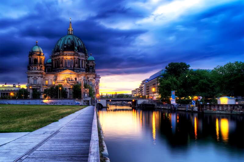 Berlin Cathedral at Dusk — Blue