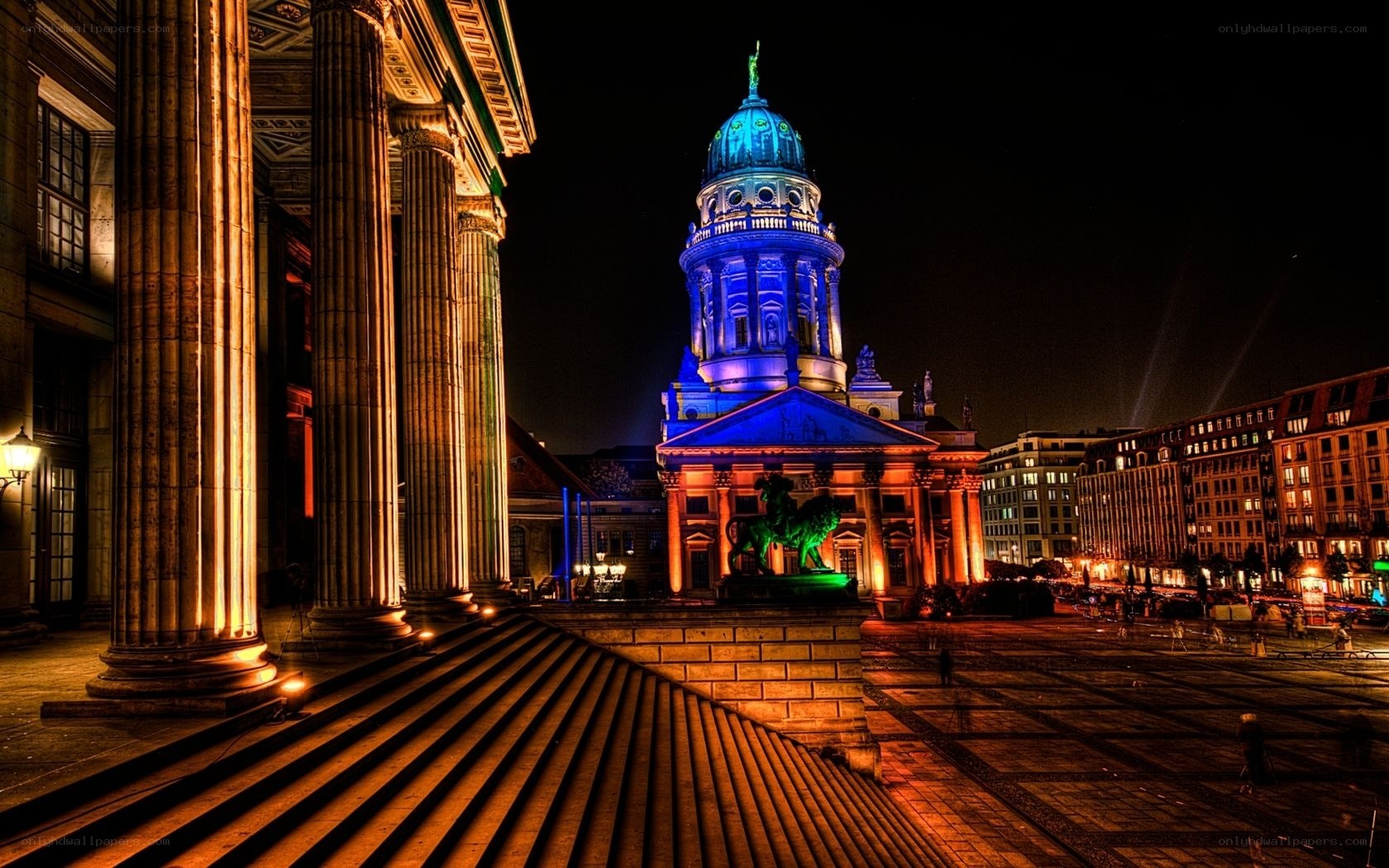 Berlin Cathedral at night