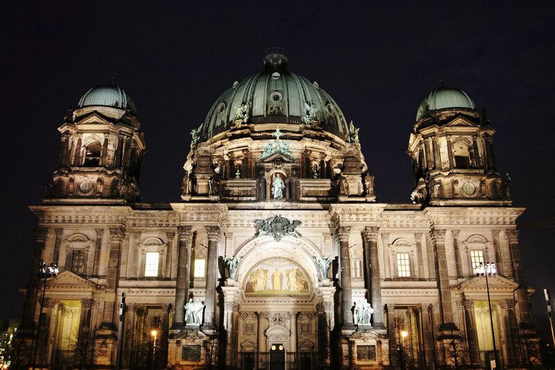 Berlin Cathedral at night