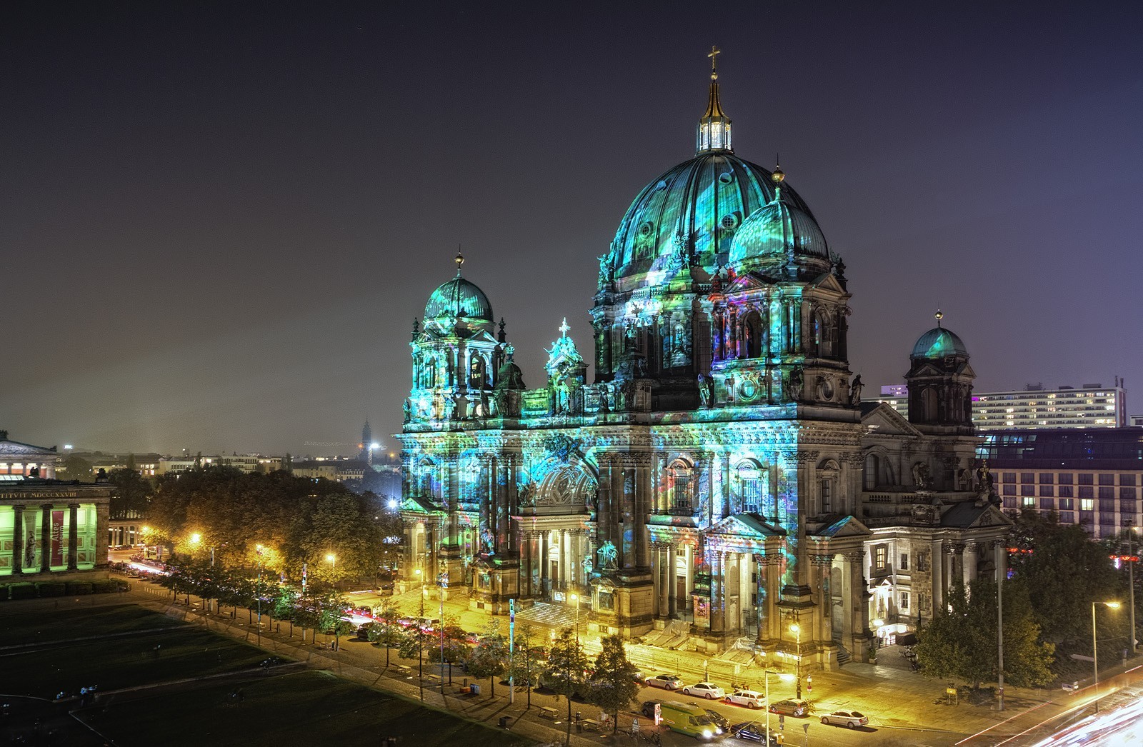 Berlin Cathedral at night