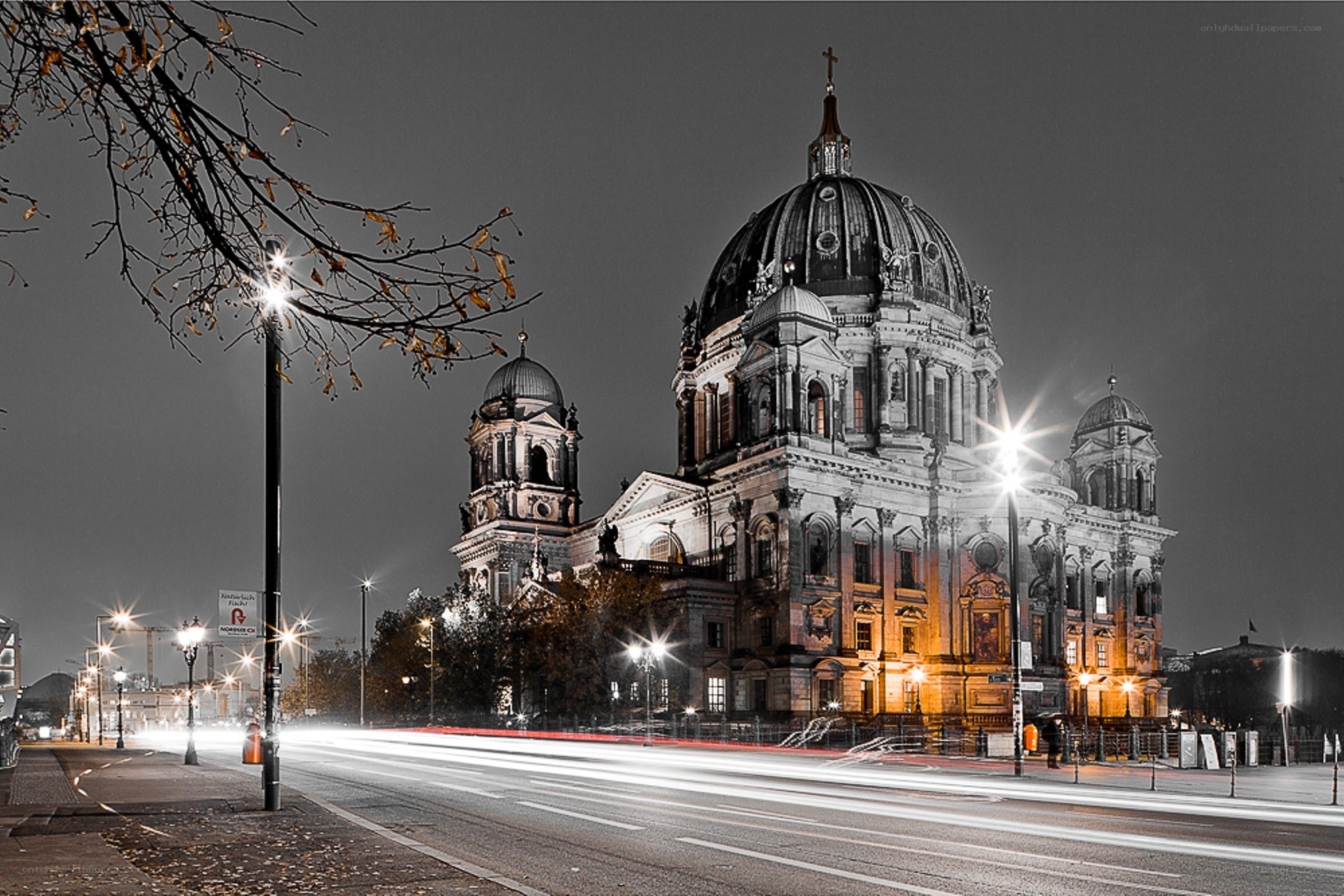Berlin Cathedral at night