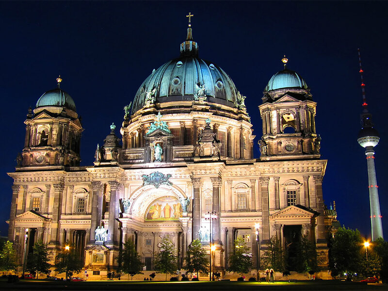 Berlin Cathedral at Night — Blue