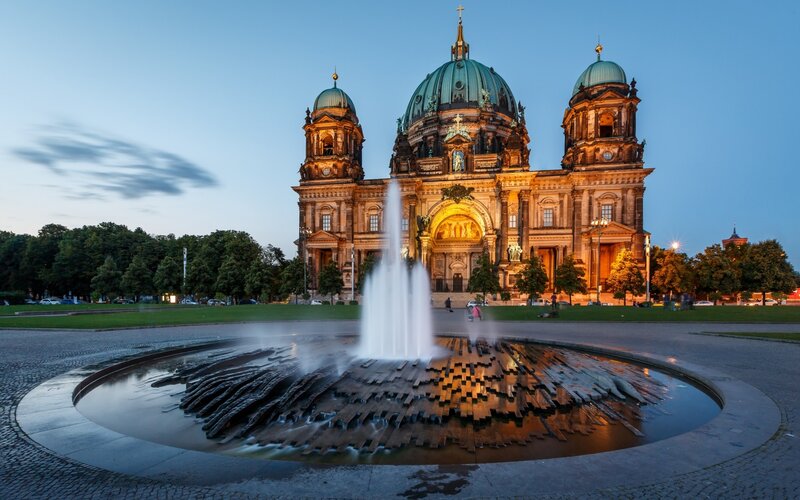 Berlin Cathedral — Blue, Serene, Sunset