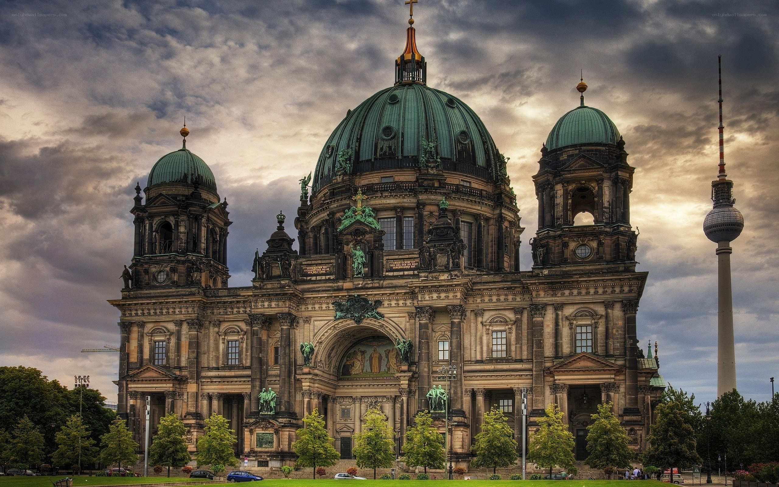 Berlin Cathedral with TV Tower