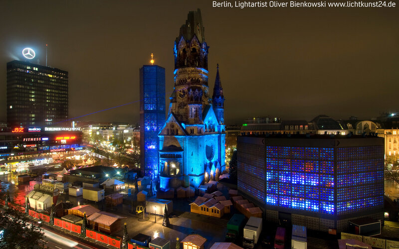 Berlin Christmas market at night