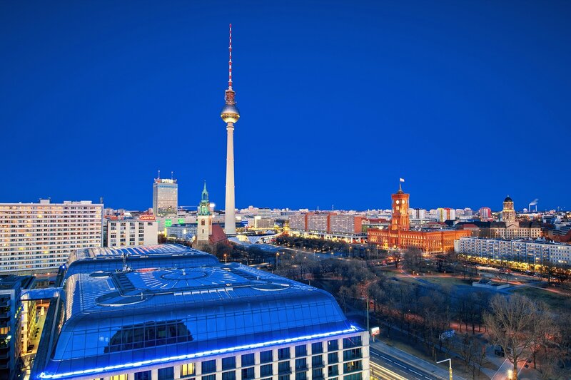 Berlin City Skyline — Blue, Serene