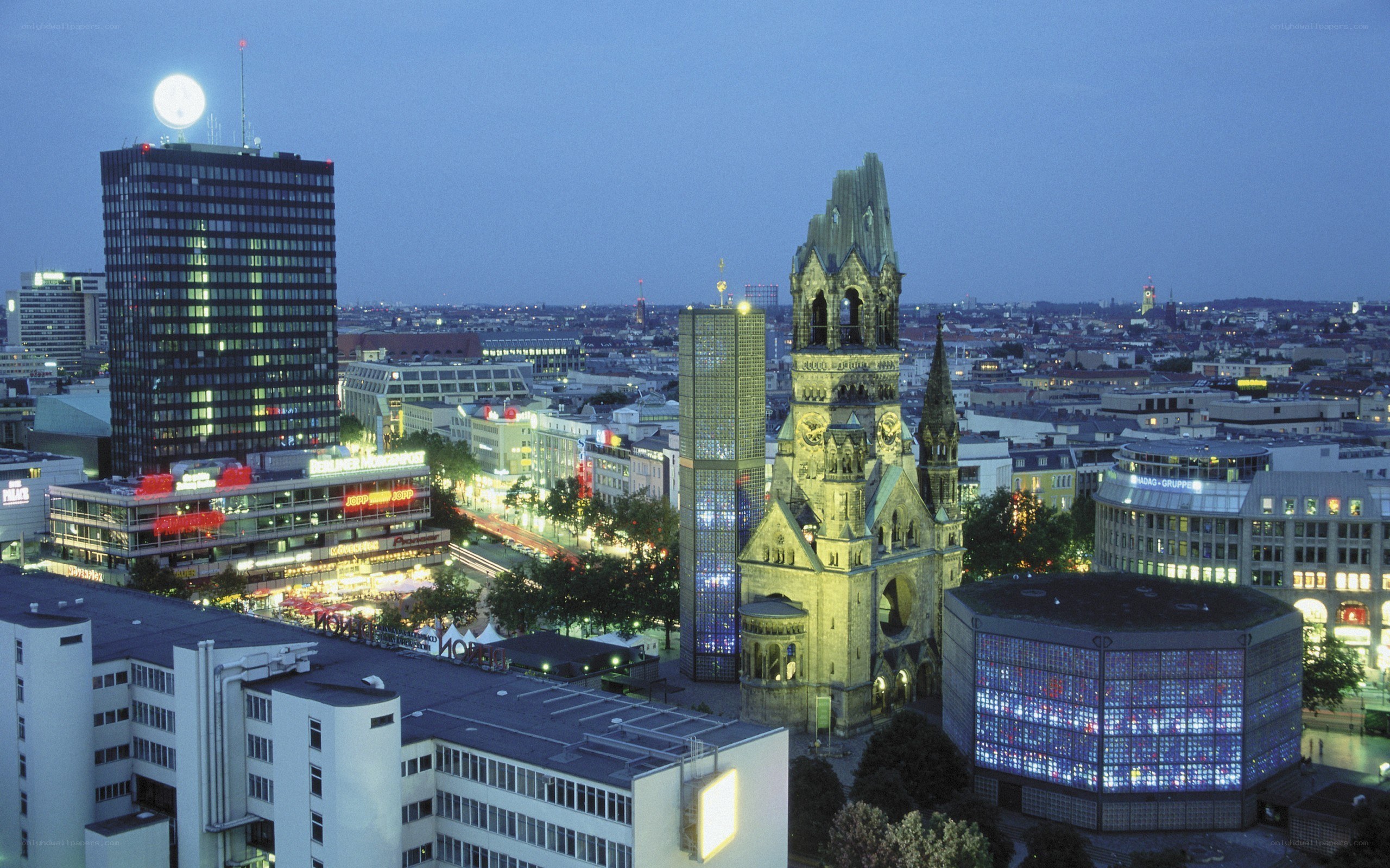 Berlin cityscape at dusk