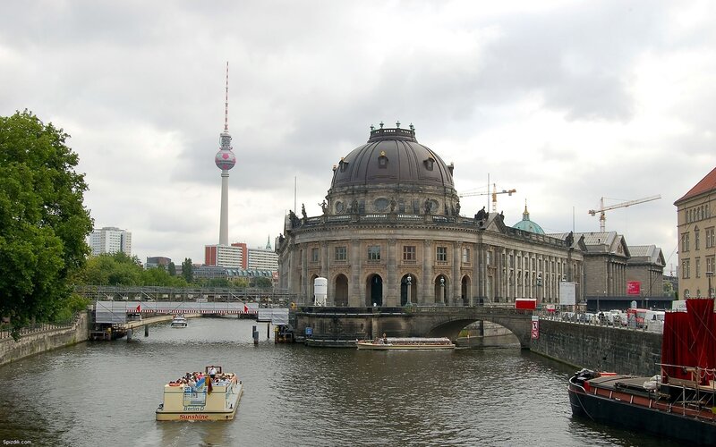 Berlin cityscape with TV tower