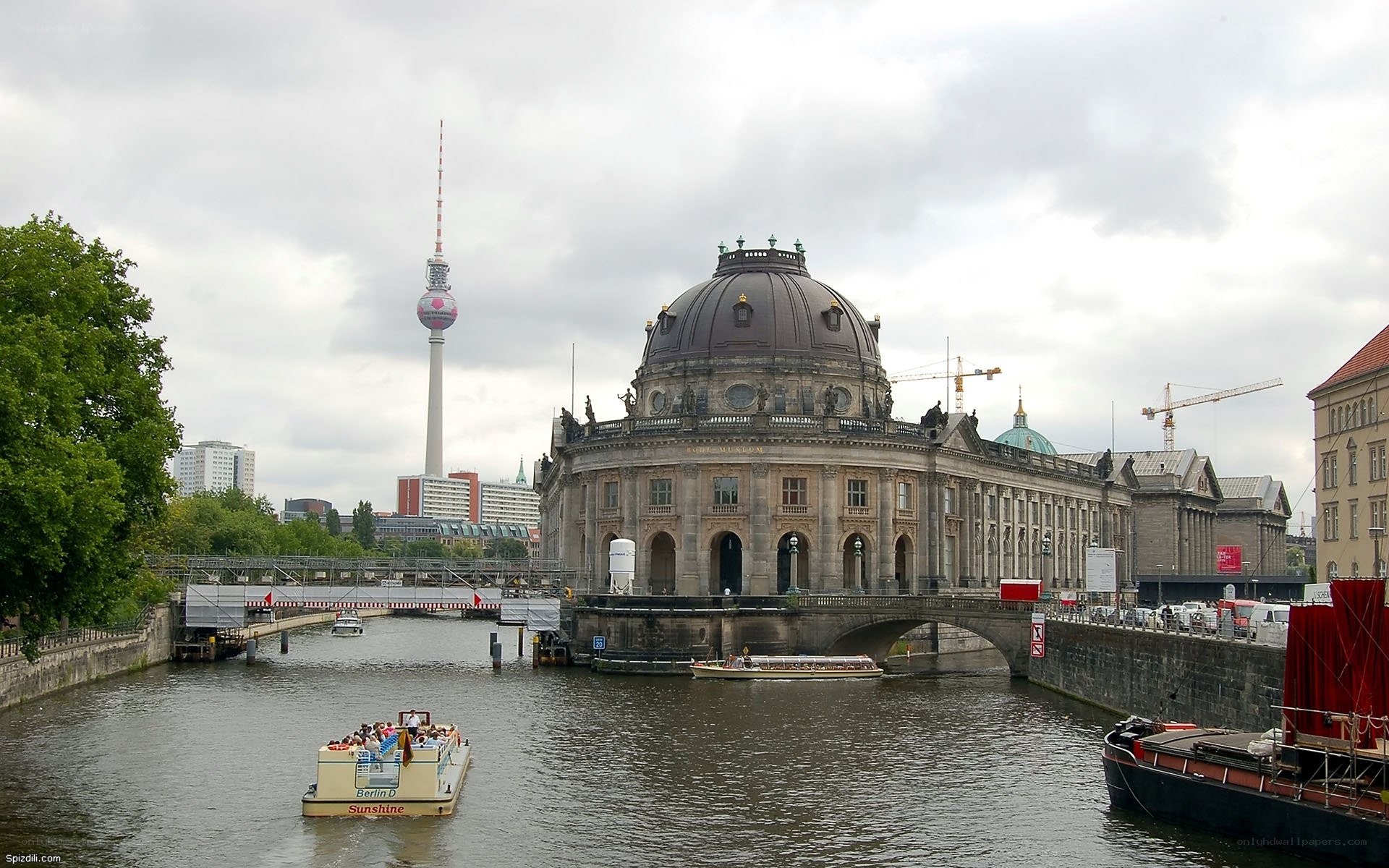 Berlin cityscape with TV tower