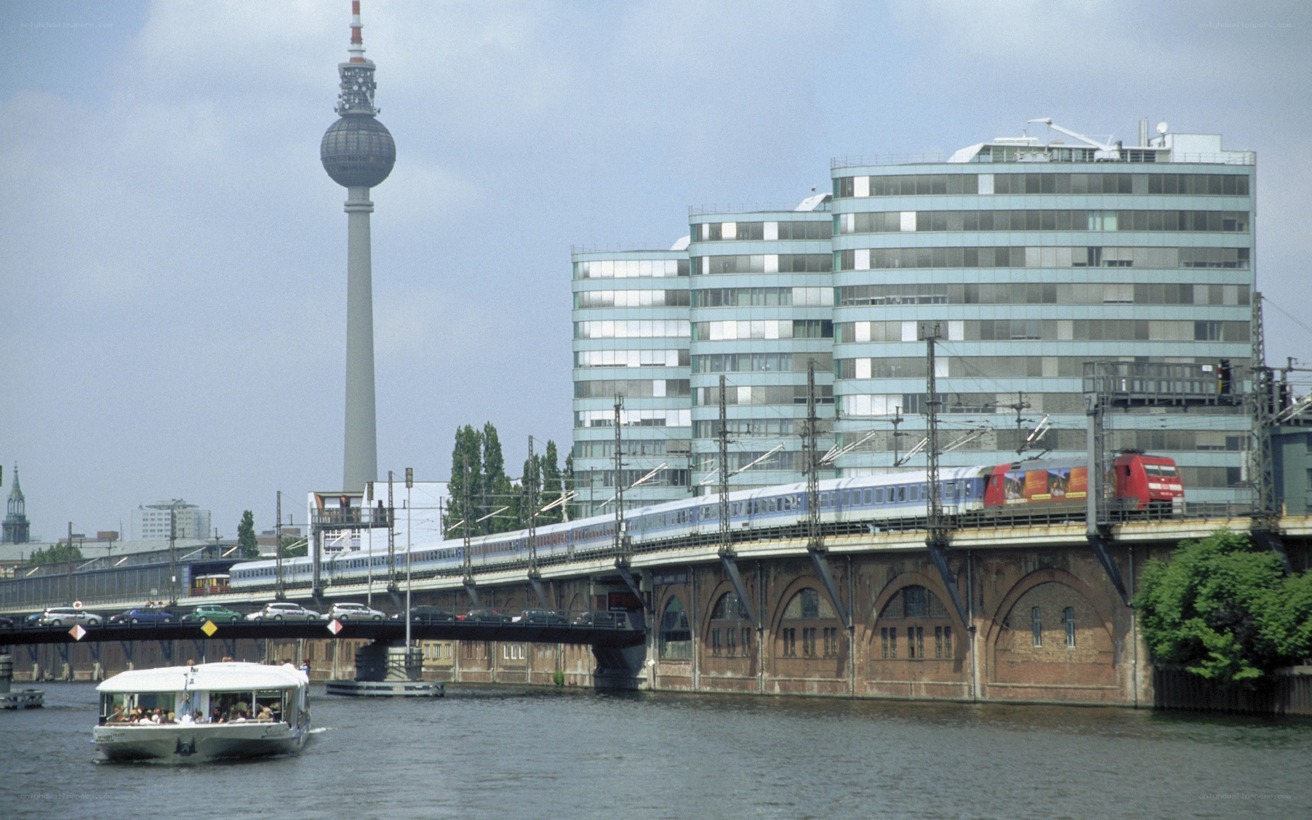 Berlin cityscape with TV tower