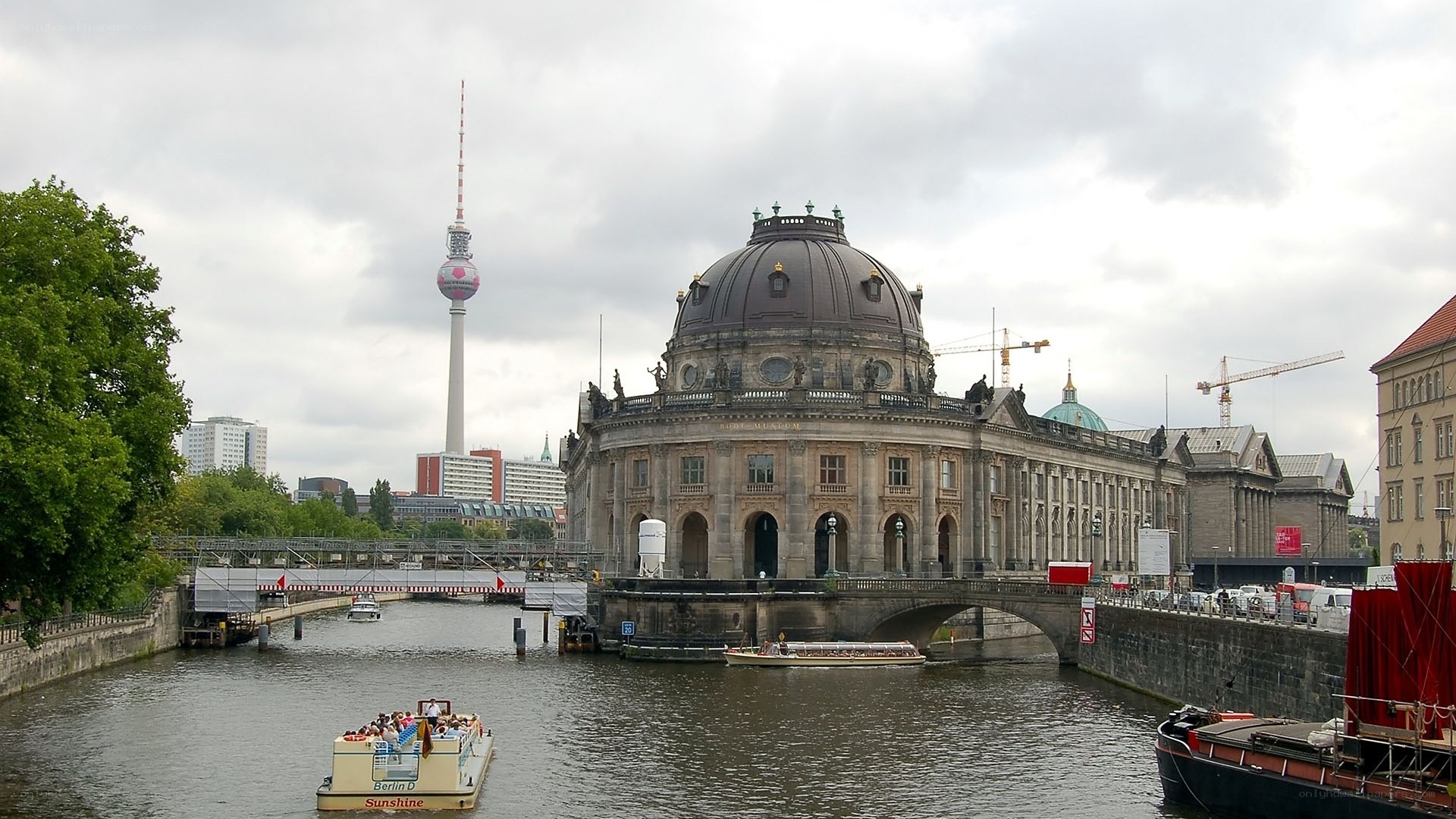 Berlin cityscape with TV tower