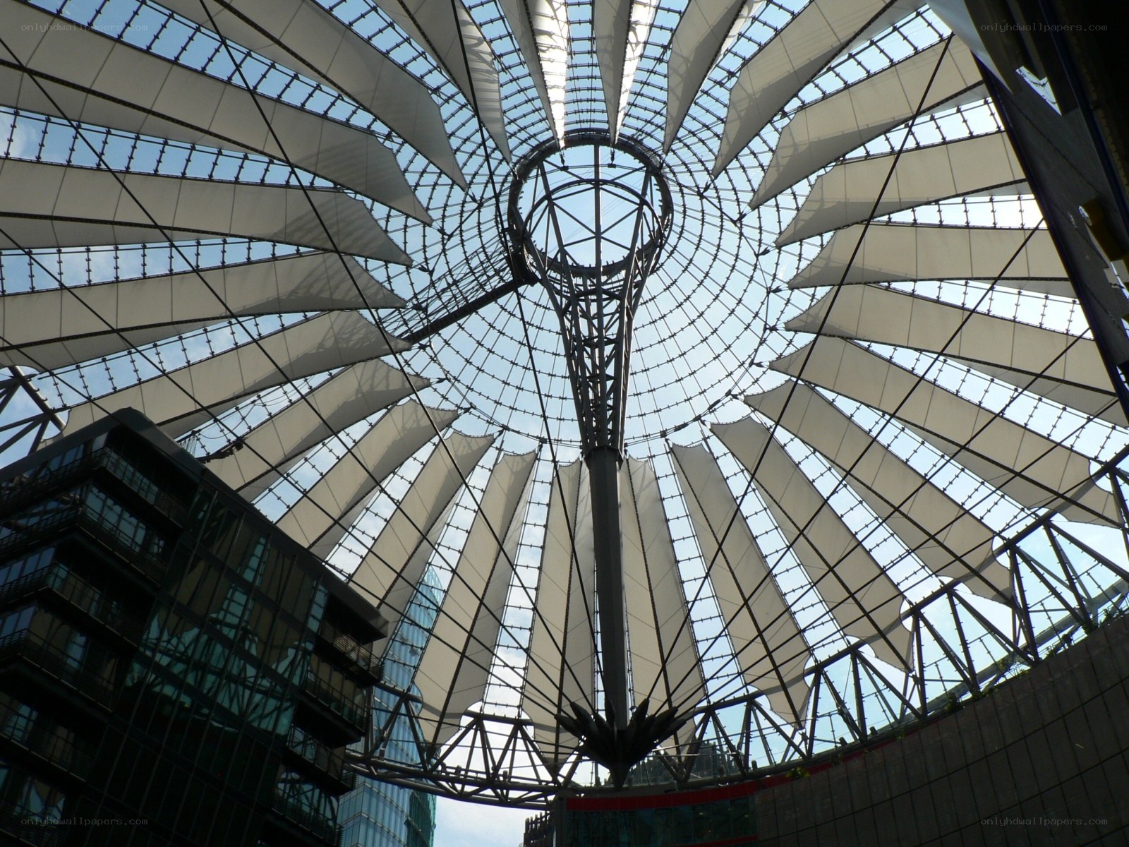 Berlin's glass dome ceiling