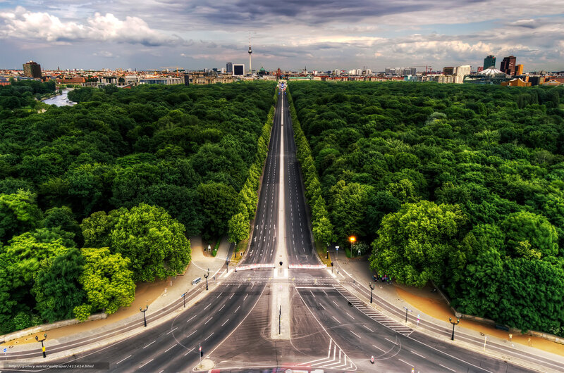 Berlin's long empty road