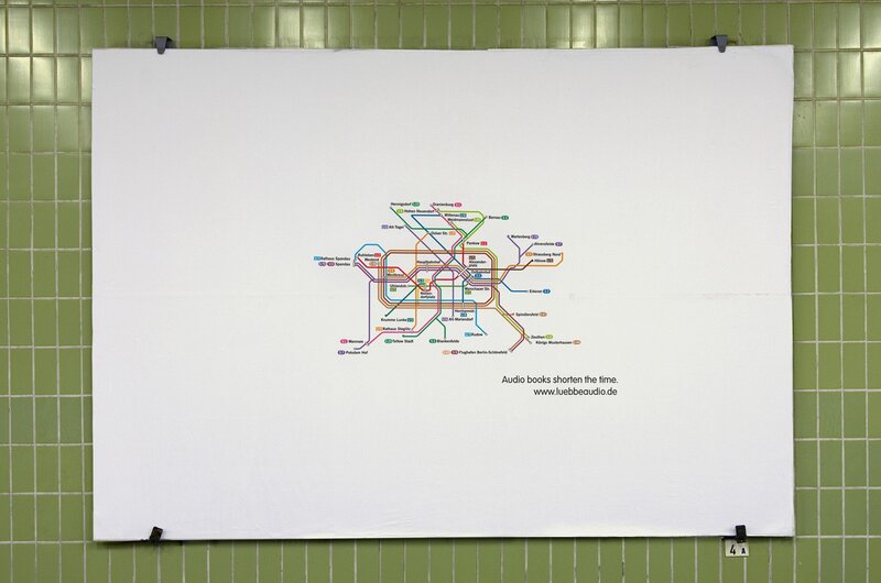 Berlin subway map ad