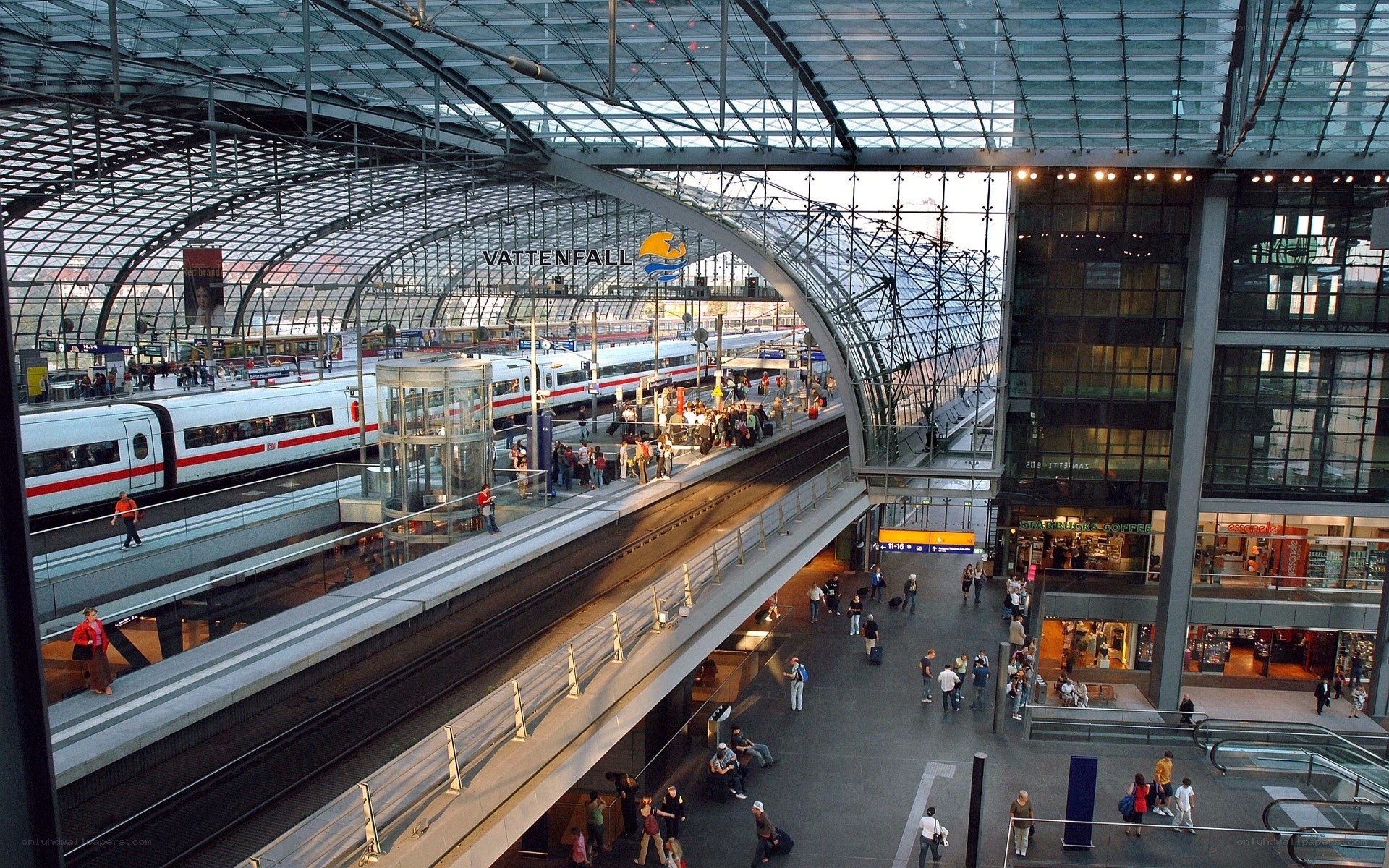 Berlin train station interior