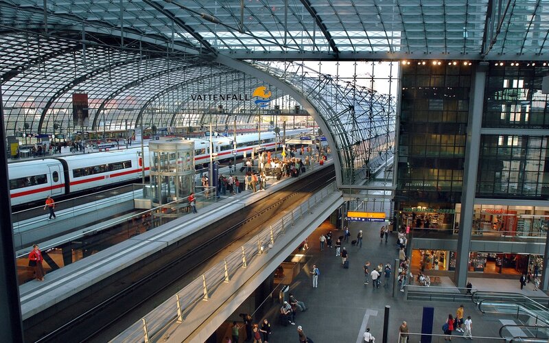 Berlin train station interior