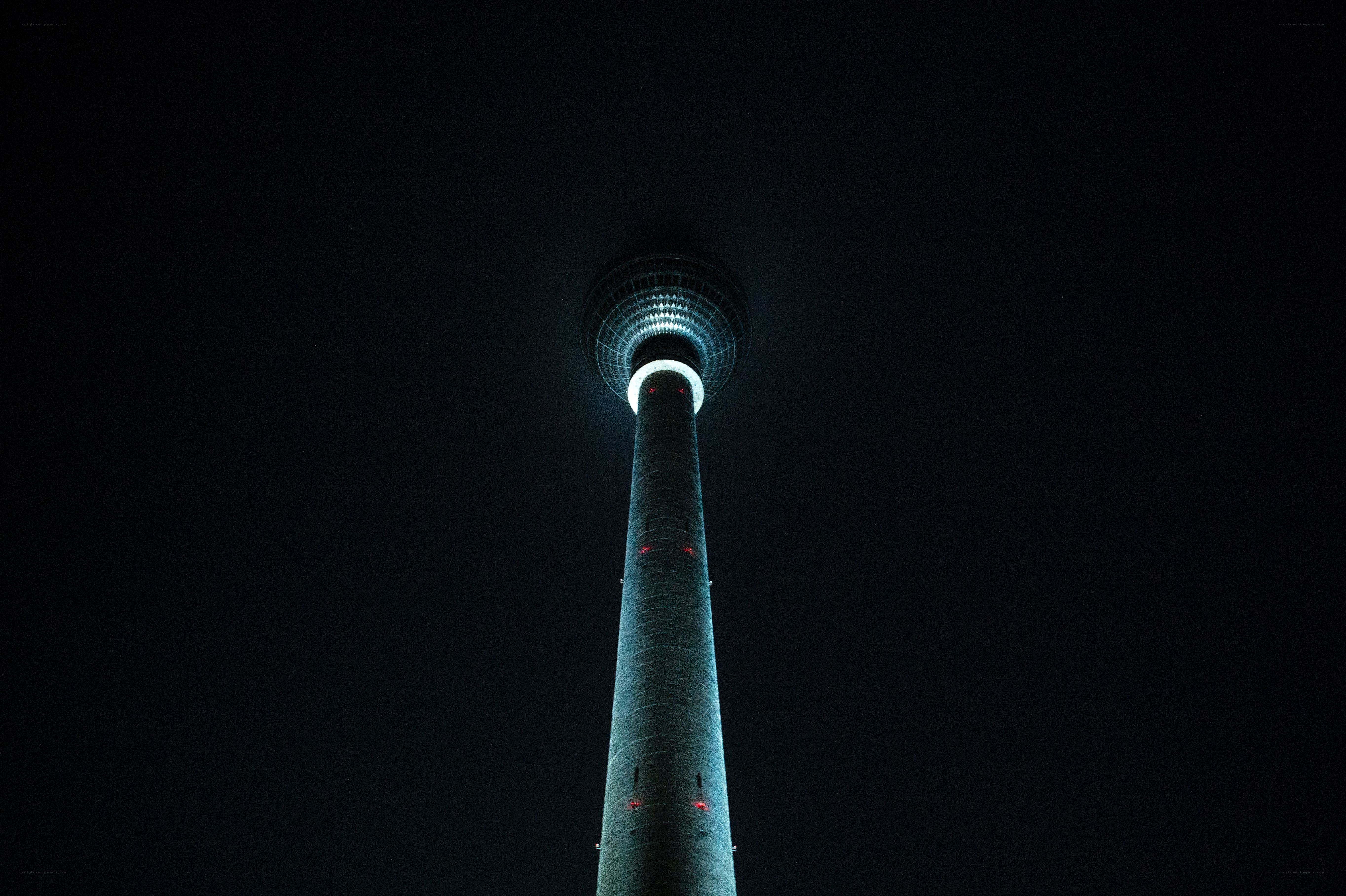 Berlin TV Tower at night