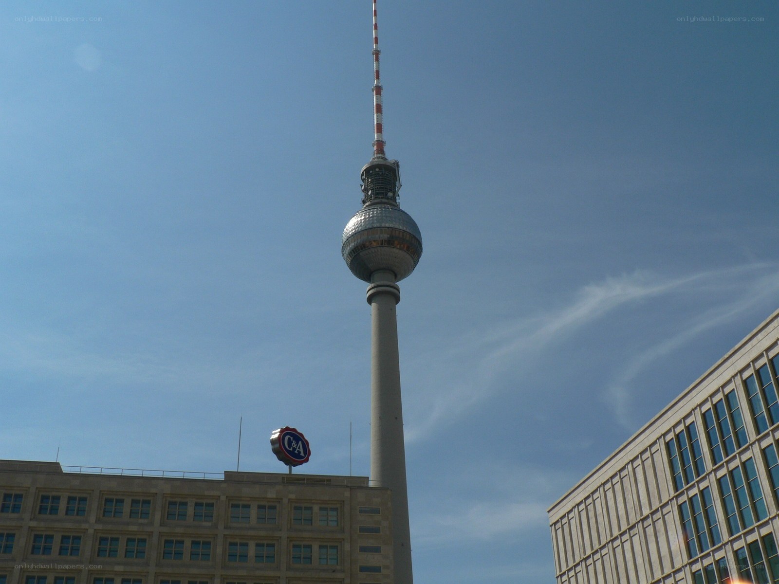 Berlin TV Tower on a clear day