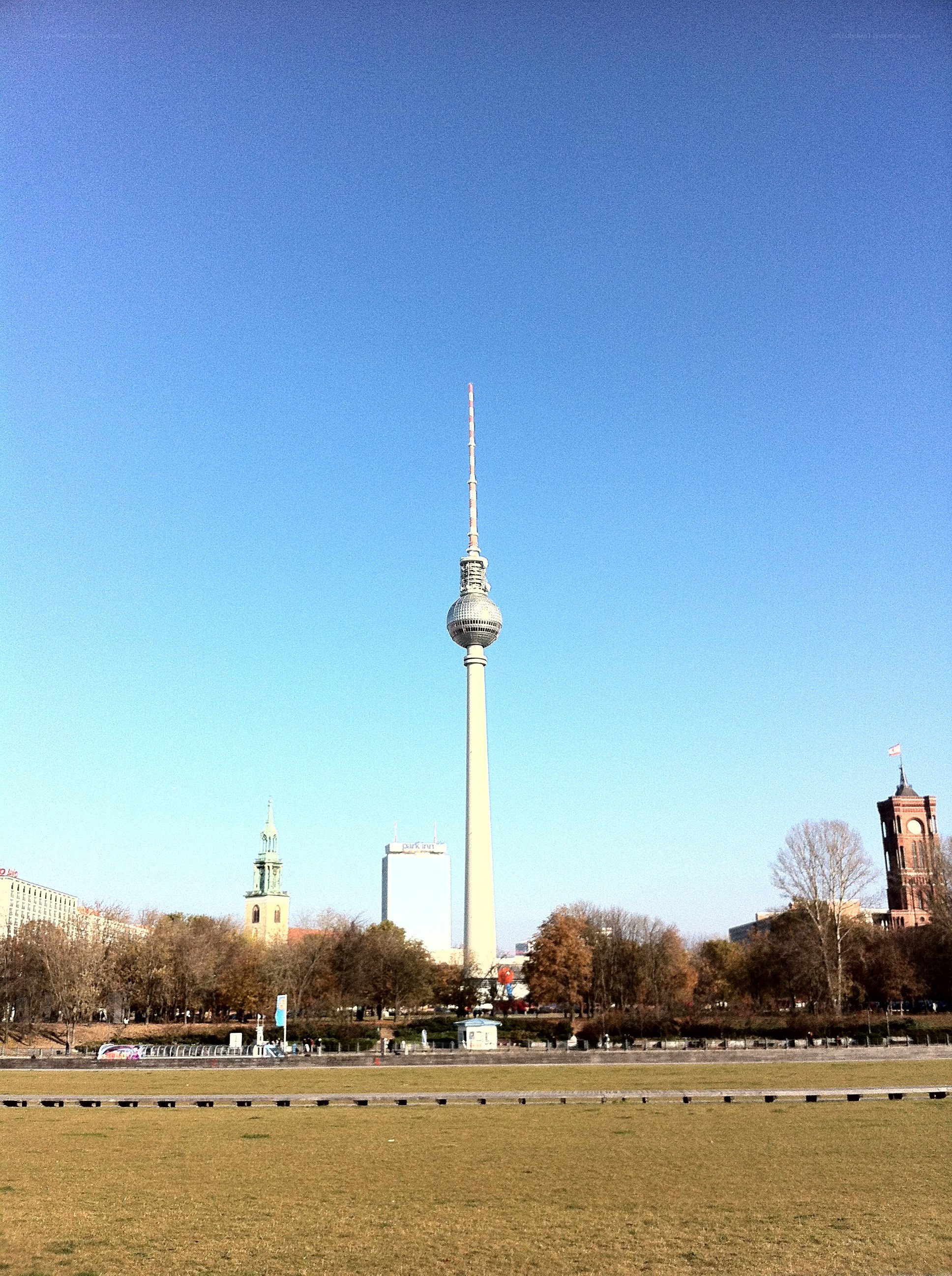 Berlin TV Tower on a clear day
