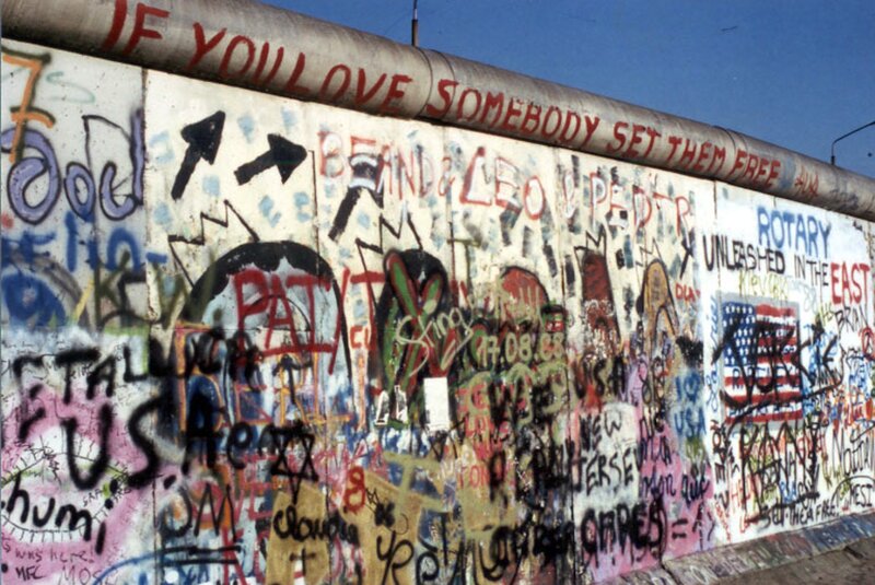 Berlin Wall Graffiti — White