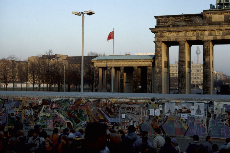 Berlin Wall with Brandenburg Gate