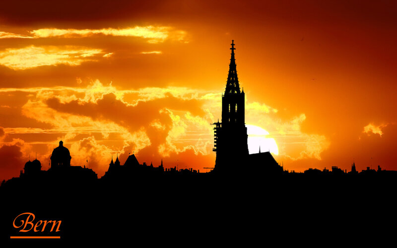 Bern Skyline at Sunset