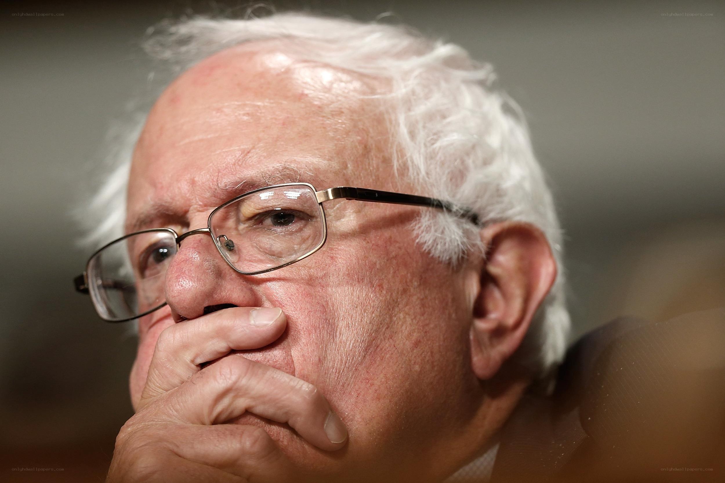 Bernie Sanders in thought