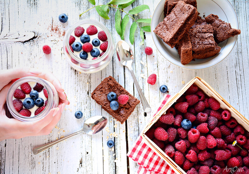 Berries and Brownies