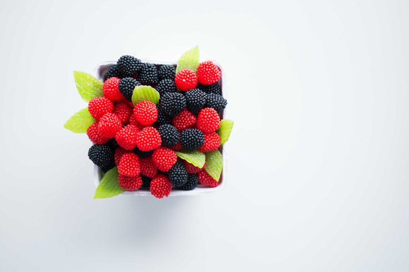 berries in a container