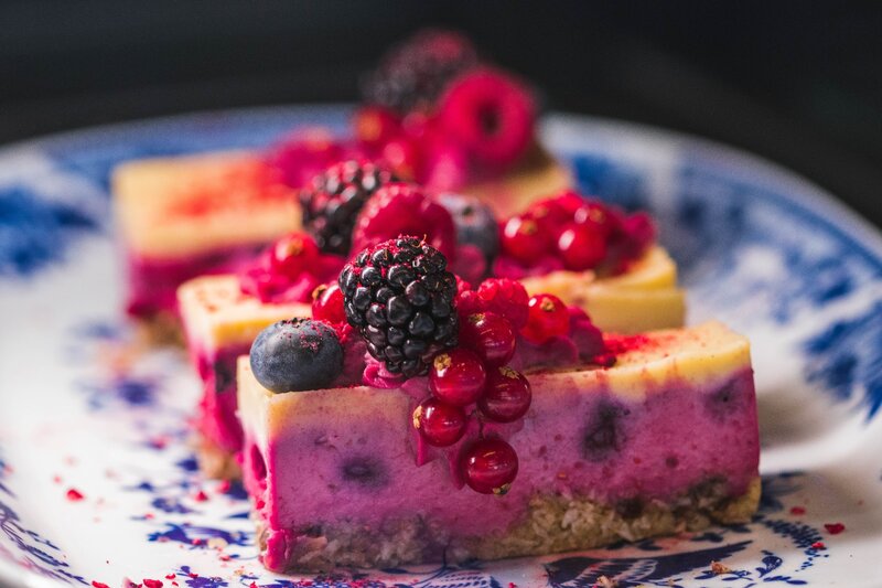 Berry Cheesecake Slices