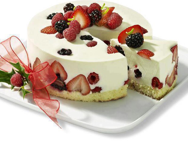 Berry Cheesecake — White, Festive