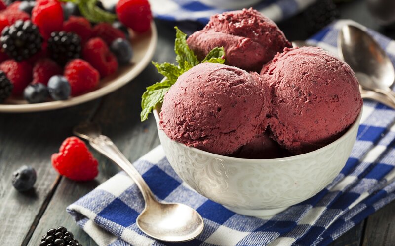 Berry Ice Cream Scoops