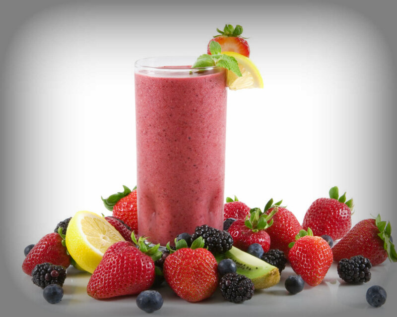 Berry Smoothie in Glass