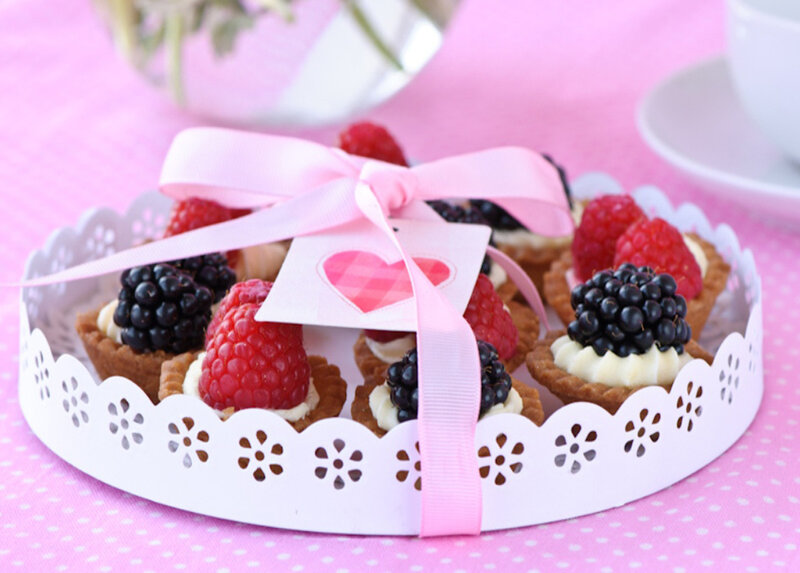 Berry Tarts in a Basket