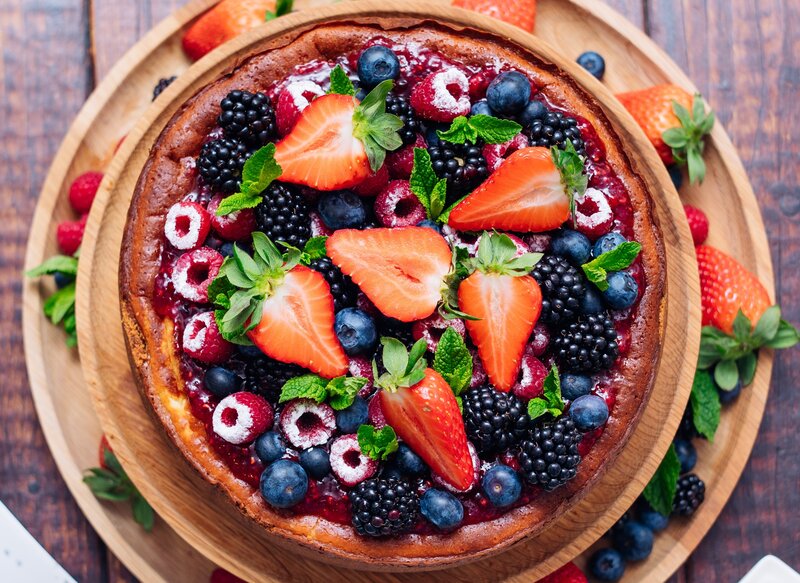 Berry-topped Cheesecake