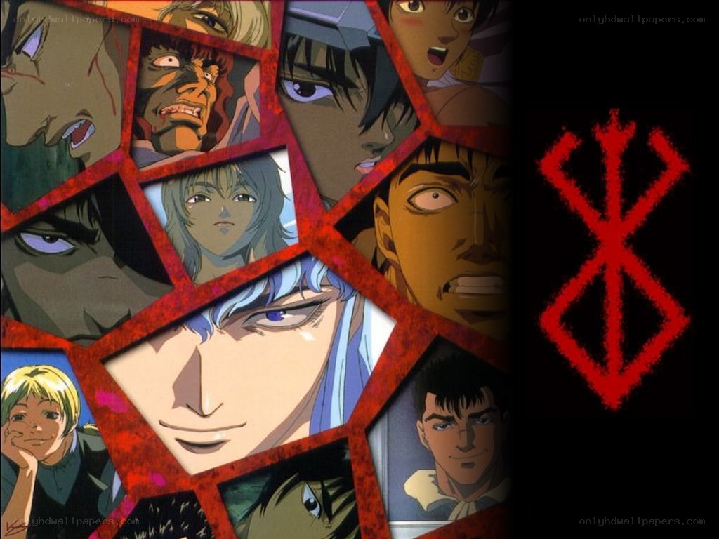 Berserk anime character collage