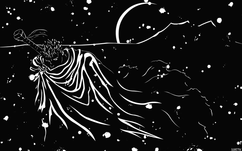Berserk character in motion