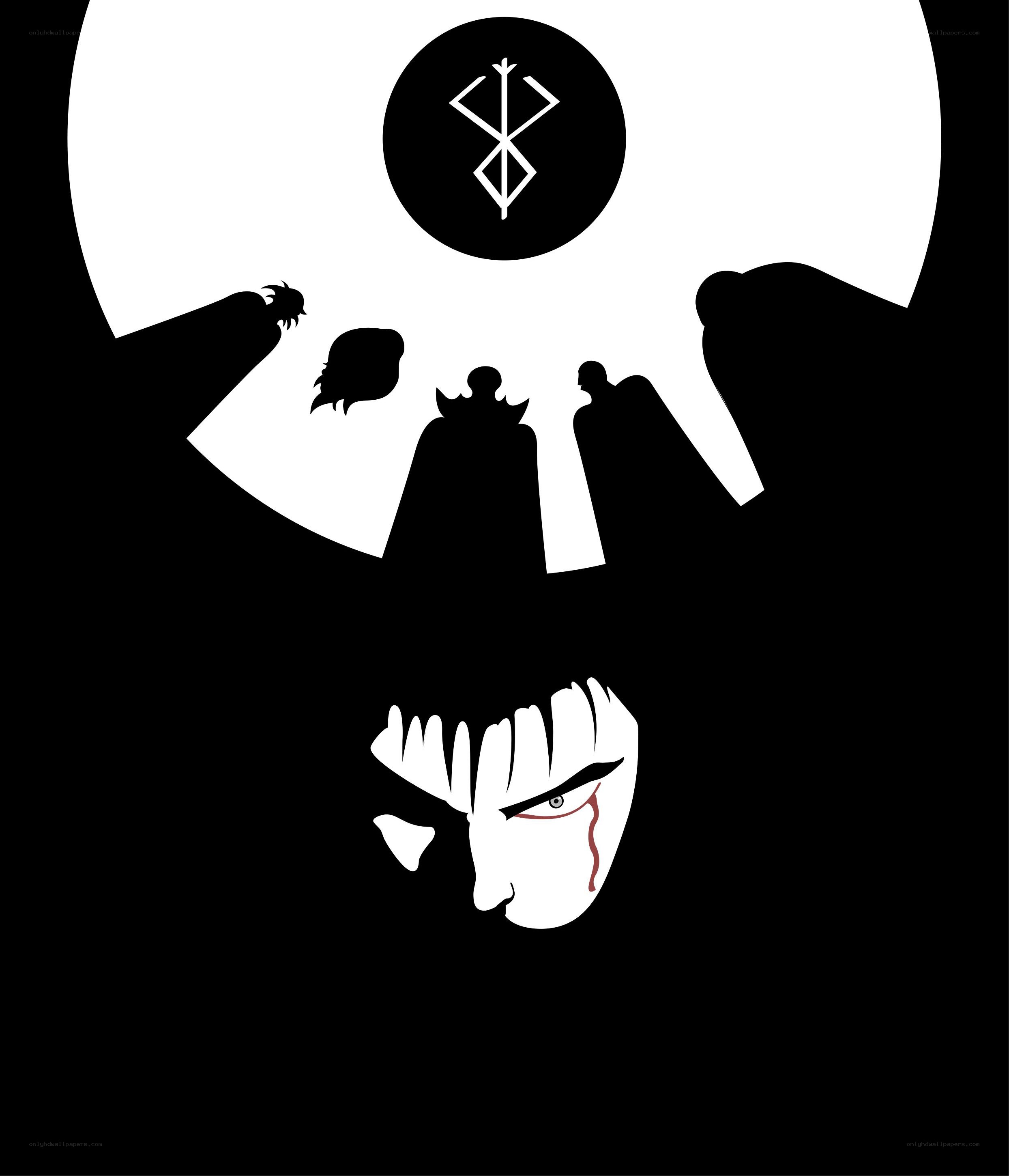 Berserk character silhouettes