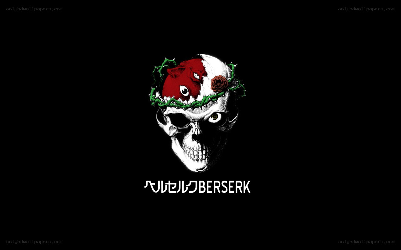 Berserk logo with skull