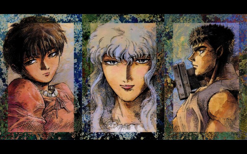 Berserk manga character portraits