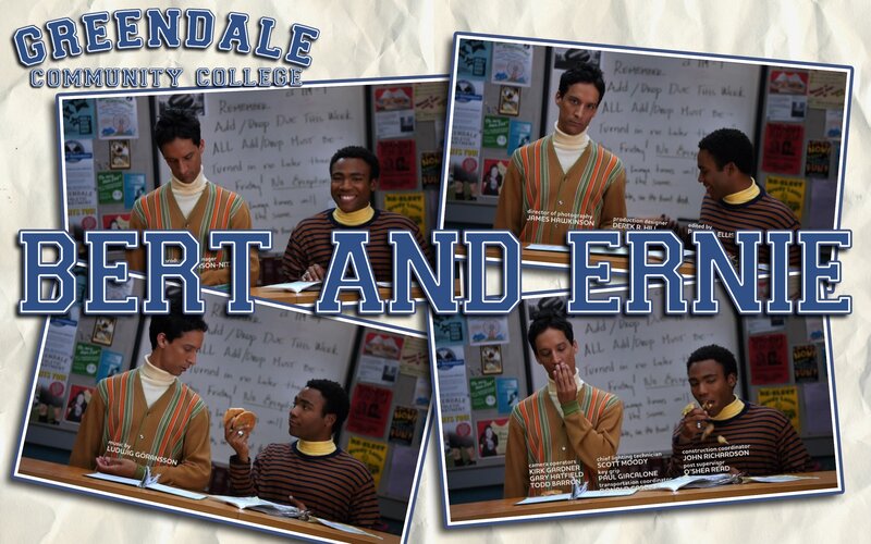 Bert and Ernie at Greendale